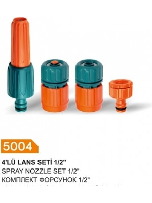 Sym Otomatik Bahçe Musluk ve Batarya Baglantı Adaptörü 4 Parça Set