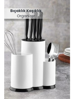 Orvila Tezgah Üstü Bıçaklık Kaşıklık ve Kepçelik Düzenleyici Organizer