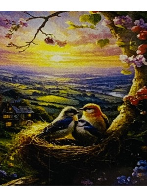 Elegantshop 5d Yapışan Boncuk Mozaik Tablo 30*40 cm XQH90501