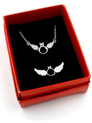 Tektaş Set Kolye - Altın