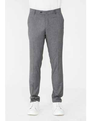 White Stone Antrasit Erkek Kumaş Pantolon Modern Kesim Klasik Şık Pantolon