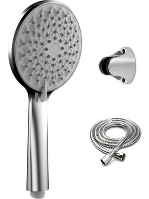Moonshop Nilüfer 3 In 1 5 Fonksiyonlu Banyo Duş Başlığı Seti Hediyeli.