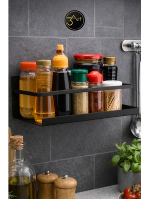 Mutfak Rafı – Duvara Monte Baharatlık & Sosluk Raf