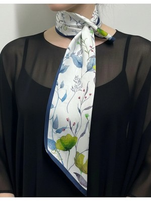 Tarzını Seç Gelincik Bahçesi Kadınlar Gününe Özel Kravat / Eşarp / Fular 84X23 cm