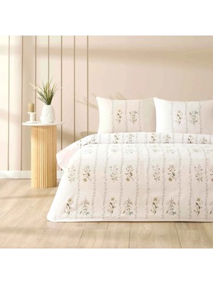 Taç Soria Yeşil Baskılı Tek Kişilik Pamuk Pike Takımı