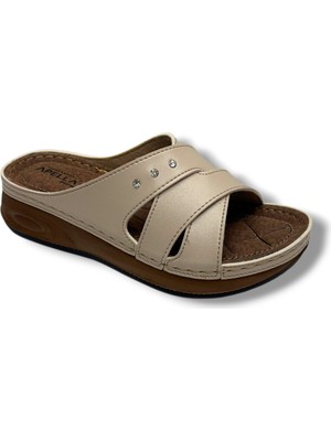 Apella Sırma 5601-26 Anatomik Dolgu Taban Kadın Terlik