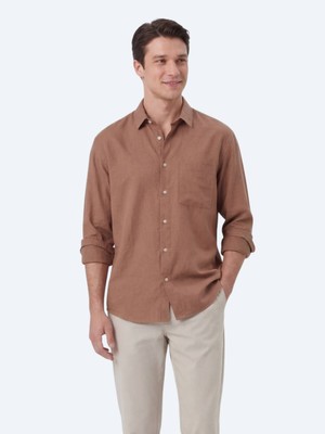 Kip Somon Oversize Fit Dokuma Casual Gömlek