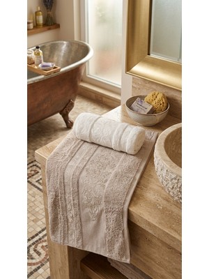 A.z.h. Bienna 2.li Set Süper Lüks Miss Bamboo 50X90CM. El ve Yüz Havlu Seti %70 Bambu Lifli