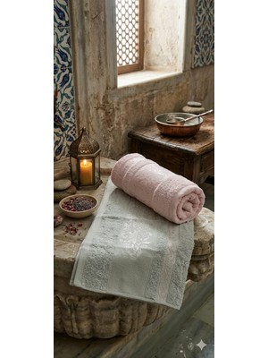 A.z.h. Bienna 2.li Set Süper Lüks Miss Bamboo 50X90CM. El ve Yüz Havlu Seti %70 Bambu Lifli