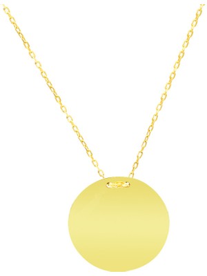 Tesbihane Klasik Model Altın Renk Isme Özel Yazılı 925 Ayar Gümüş Kadın Kolye