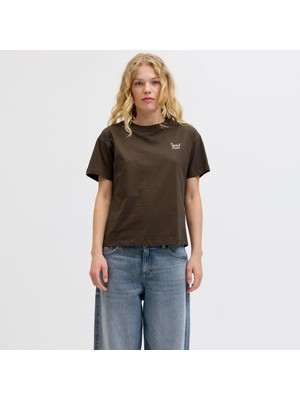 Jack & Jones Kadin Sifir Yaka Tisört - Lucy