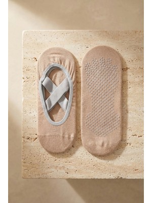 Katia & Bony Kadın Asta Yoga / Pilates Çorabı Kahverengi