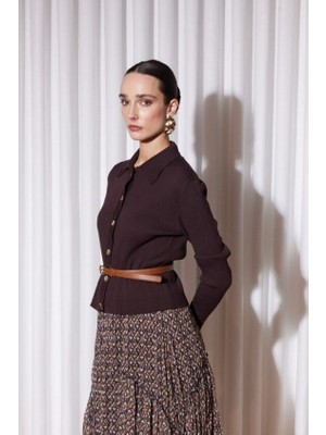 Missemramiss Misssemramiss 5307 Belle Noır Midi  Hırka