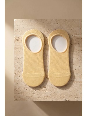 Katia & Bony Kadın Basic Renkli Görünmez Babet Çorap Sarı