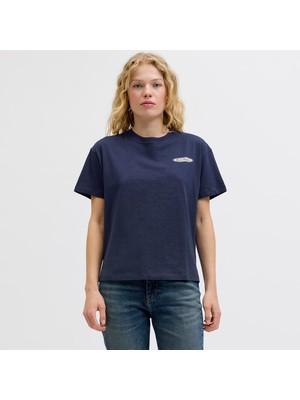 Jack & Jones Kadin Sifir Yaka Tisört - Lucy