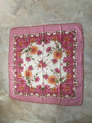 Mor Tırtıl El Işi Oyalı Yazma,eşarp Çeyizlik Hediyelik