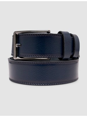 Cabani  %100 Hakiki Deri Erkek Laci 3,5 cm Dikişli Klasik Kemer