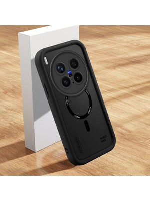 HONTINGA Vivo X300 Pro ile Uyumlu Kılıfı Düşüme Önleyici Basitlik Anti Düşme Kamera Korumali Şirin Kedi Siyah Yaratıcılık Desen Yumuşak Silikon Telefon Kılıfı Kadın ve Erkek Için Uygundur K2-0460