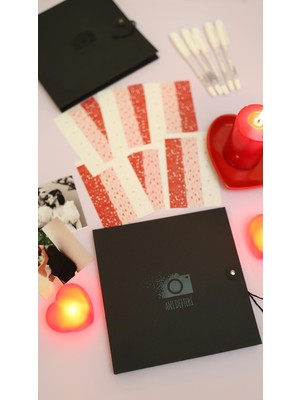10x7cm Fotoğraf Baskısı + Jel Kalem + Sticker Bant Hediyeli Anı Defteri