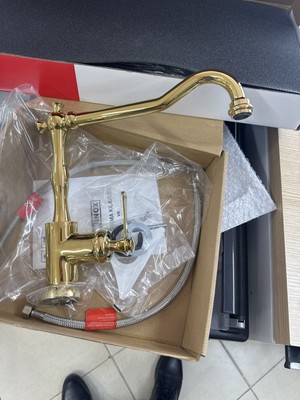 Ukinox Rustik Gold Mutfak Eviye Bataryası