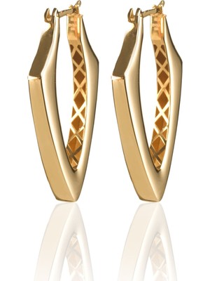 Berk Mücevherat 14 Ayar Altın Italyan Tasarım Küpe