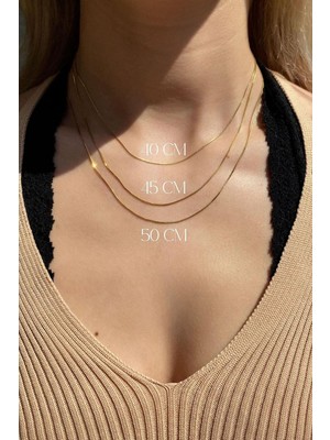 Spossy Silver Jewelry Ince Zarif Zincir Kolye