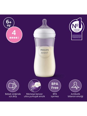 Philips Avent Doğal Tepkili PP Biberon, 330ml, 6+ Ay, SCY906/01
