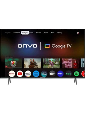 Onvo 55" 55VL90N4UA 4K UHD Google LED Tv  Vizyontech