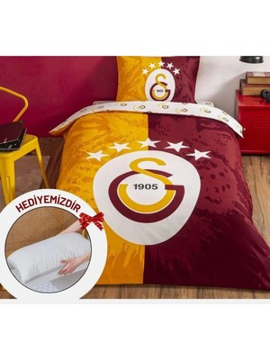 Taç Galatasaray Kırmızı Lisanlı Nevresim Takımı Yastık