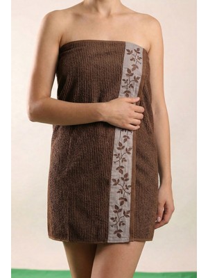 Anılsan Fluffy Kahverengi Banyo Havlusu - 70X140 Cm, 490GR, %100PAMUK, Spa ve Otel Havlusu