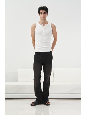 Giesto Yarım Patlı Beyaz Atlet