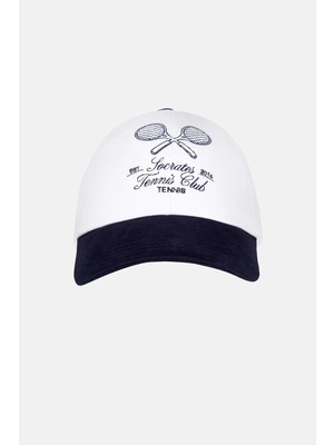 Socrates Dergi Tennis Club Cap - Lacivert / Beyaz