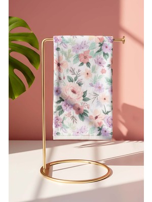 Gold Renk Metal Dikey Havluluk