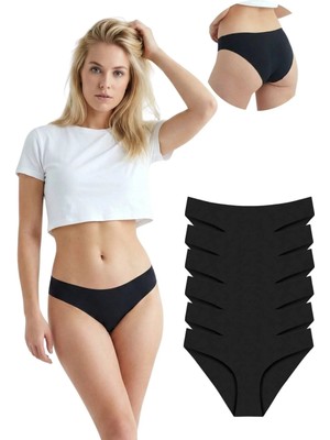 301 Kadın Dikişsiz Lazer Bikini 6'lı Külot Paketi