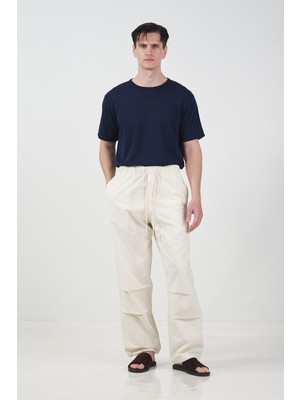 Giesto Keten Jogger Bej Pantolon