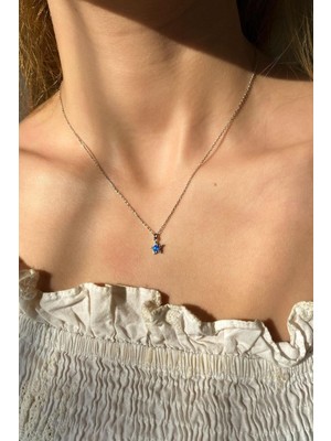Spossy Silver Jewelry Minimal Yıldız Kolye