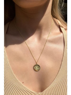 Spossy Silver Jewelry Göz Kolye