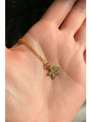 Spossy Silver Jewelry Kurabiye Adam Kolye