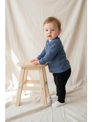 MiaBaby Likralı Gofre Bebek Hırka