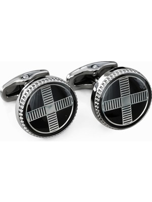 Aziz Kalem Klasik Siyah Kol Düğmesi