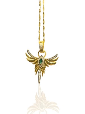 Spossy Silver Jewelry Kanatlı Melek Kolye