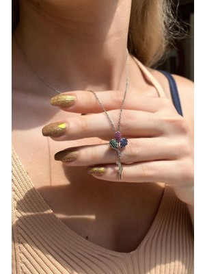 Spossy Silver Jewelry Balon Tutan Çocuk Kolye