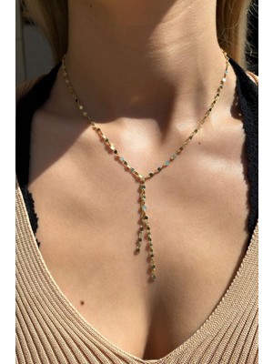Spossy Silver Jewelry Pullu Zincir Y Kolye