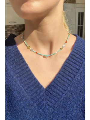 Spossy Silver Jewelry Doğal Taşlı, Firuze Taşlı, Kolye