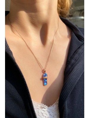 Spossy Silver Jewelry Nazar Terlik Kolye