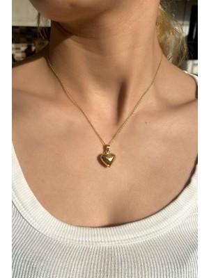 Spossy Silver Jewelry 1,4 cm Kalp Kolye