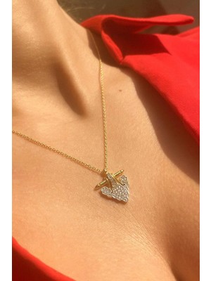 Spossy Silver Jewelry Üçgen Tasarım Kolye