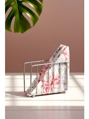 Silver Kafes Metal Peçetelik