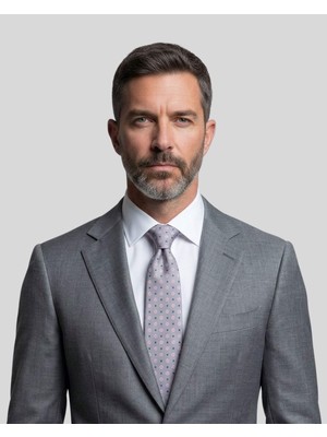 1001 Kravat Pembe Desenli 8 cm Genişliğinde Kravat