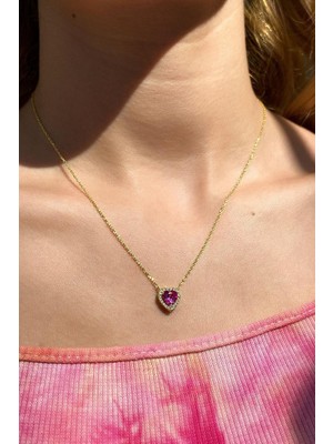 Spossy Silver Jewelry Kalp Kesim Kolye